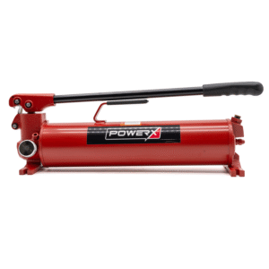 Product photo of a side angle of the 122 in³ Usable Oil Hand Pump against a white background