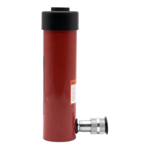 Side view of Single Acting 15 Ton 6 Stroke General Purpose Cylinder product photo against a white background