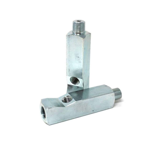 Fitting, Gauge Adaptor, 3/8", 3/8", 1/4", Square, 4.5" Long