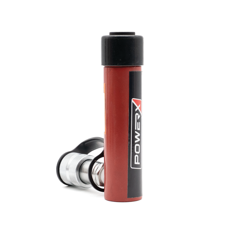 Product photo of the front of PowerX 5 Ton High-Pressure Hydraulic Cylinder, Single Acting, 3" Stroke, General Purpose