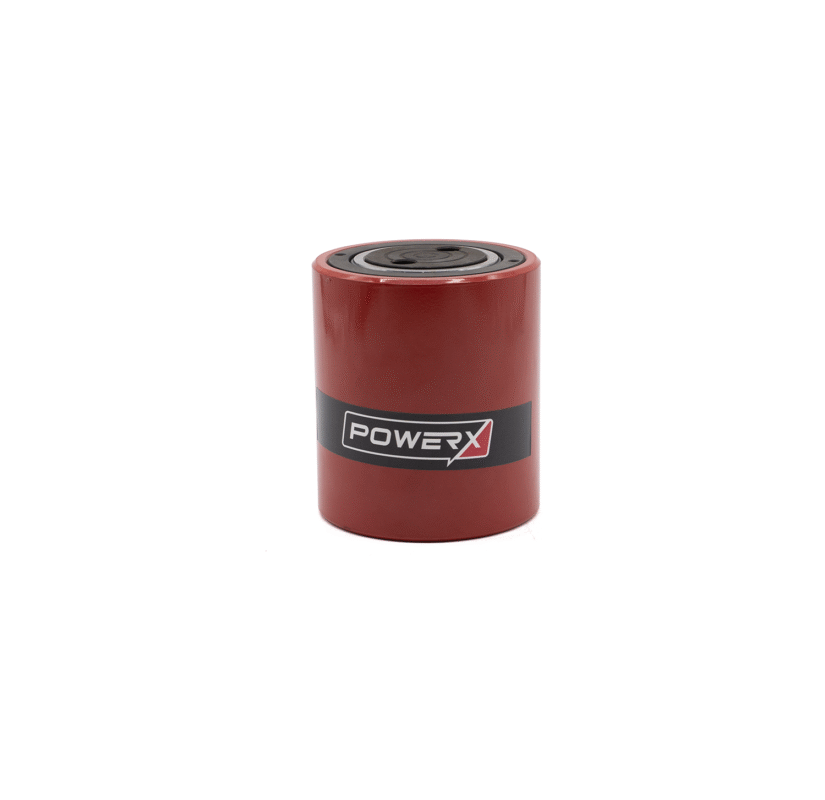 Product photo of the front of PowerX 30 Ton High-Pressure Hydraulic Cylinder, Low Profile, 2" Stroke