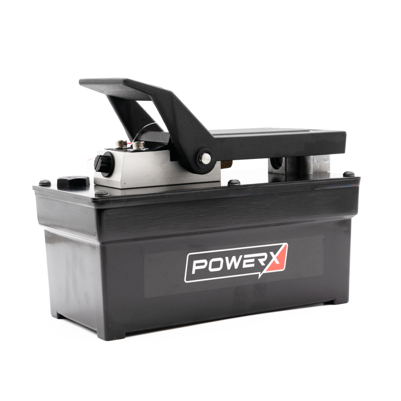 Product photo of the side of the PA6-98C 98 inÂł Reservoir Air Hydraulic Pump