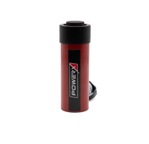 Product photo of the front of PowerX 10 Ton High-Pressure Hydraulic Cylinder, Single Acting, 4" Stroke, General Purpose