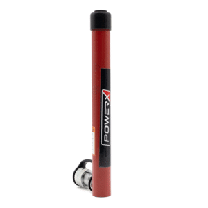 Product photo of the front of PowerX 5 Ton High-Pressure Hydraulic Cylinder, Single Acting, 9" Stroke, General Purpose