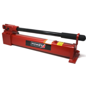 Portable Hydraulic Hand Pump 10k PSI Single Action 21 in³ Usable Oil Two Speed Aluminum Reservoir P21L