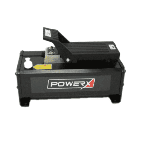 Air Over Hydraulic Pump 10k PSI Single Action 122 in³ Reservoir Foot Treadle Operated PA6-122