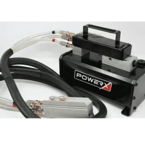 Air Over Hydraulic Pump 10k PSI Single Action 98 in³ Reservoir Remote Operated PA6-98R