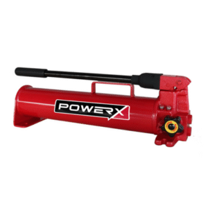 Portable Hydraulic Hand Pump 10k PSI Single Action 110 in³ Usable Oil, Two Speed, Steel Reservoir P122