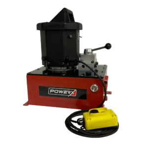 Electric Pump 4 Way 3 Position Manual Valve universal motor 3 gal reservoir 59 cu in/min flow with pendant 10,000 psi - PE594-03MC-16F-C-01