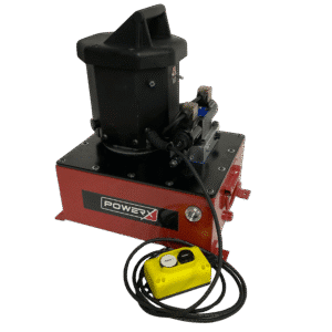 Electric Pump 4 Way 3 Position solenoid Valve universal motor 3 gal reservoir 59 cu in/min flow with pendant 10,000 psi - PE594-03SG-16F-C-01